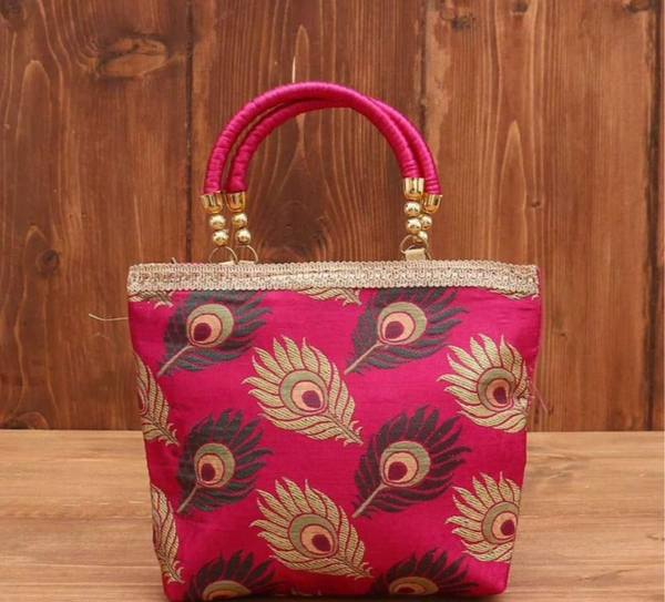 AMAZING BAGS EMBROIDERED  SATIN HAND-HELD BAG - MULTI COLOR